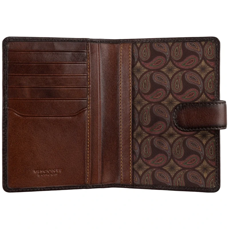 Шкіряна обкладинка для паспорта Visconti AT74 Blake (Burnished Tan)