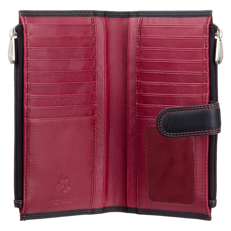 Гаманець жіночий Visconti CD23 Jade (Black Red)