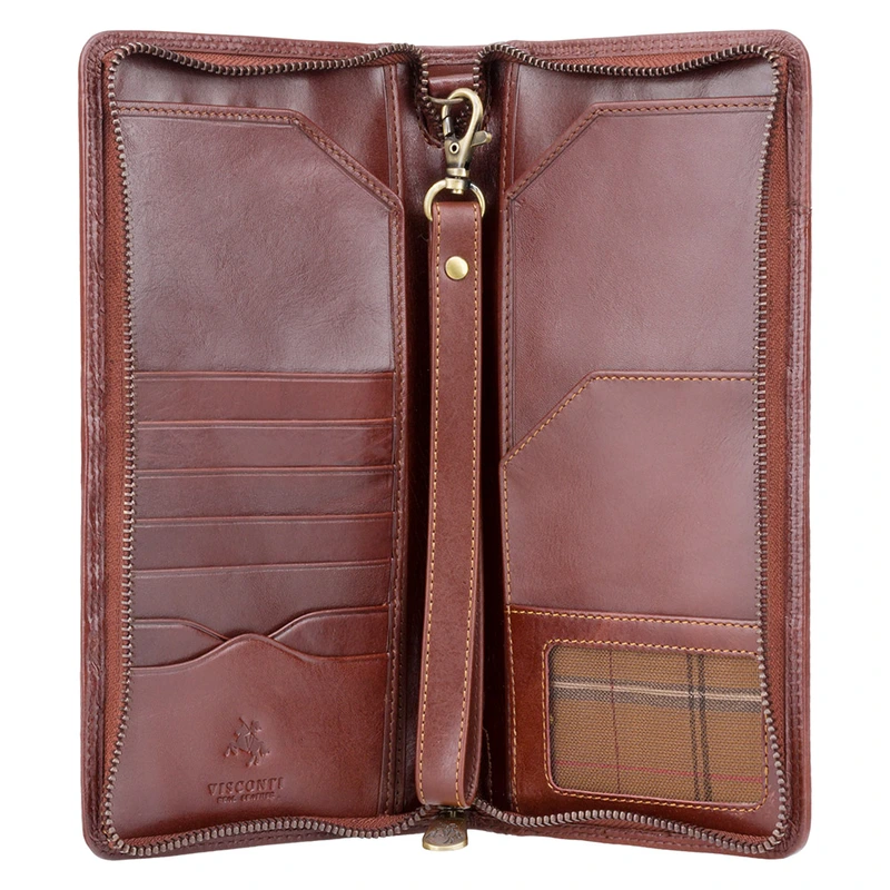 Портмоне дорожнє Visconti MZ101 Wing (Italian Brown)