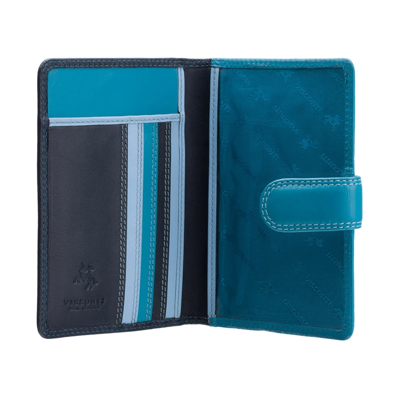 Шкіряна обкладинка для паспорта Visconti RB75 Sumba (Blue Multi)