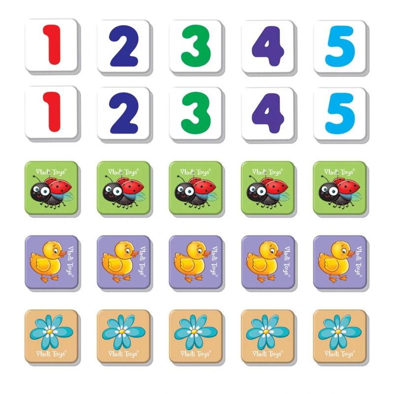 Магнітна гра для дітей "Рахуємо до 5" Vladi Toys VT5900-03 (укр)