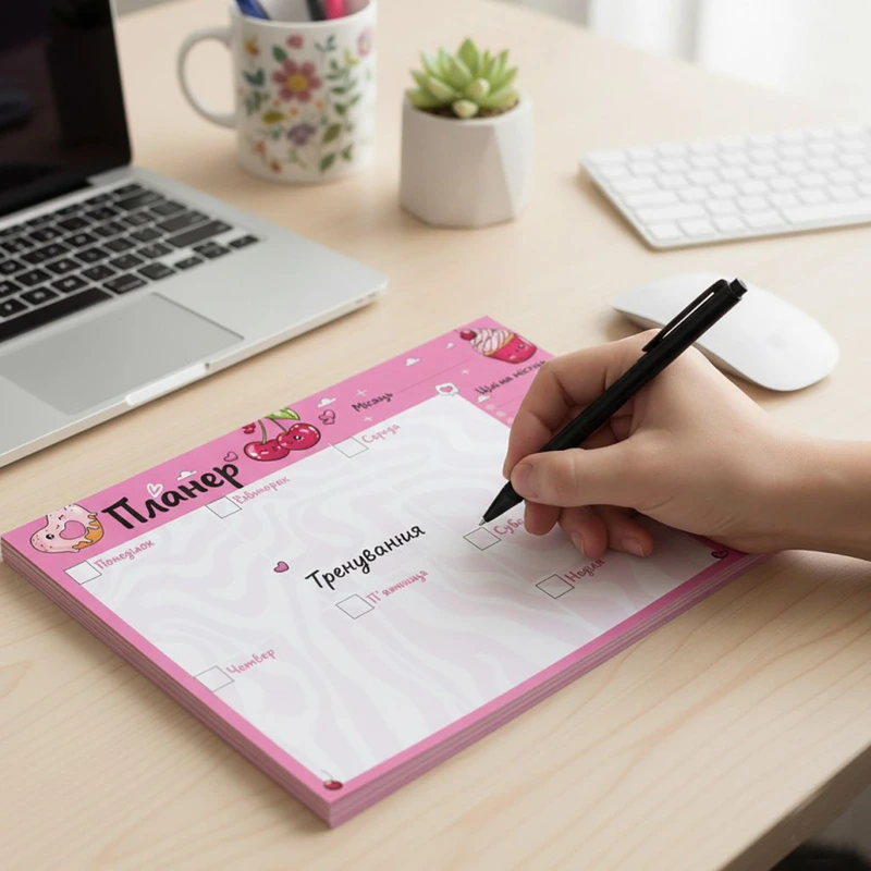 Планер тижневий VT9212-02, 20х14,3 см, 54 аркуші, українська