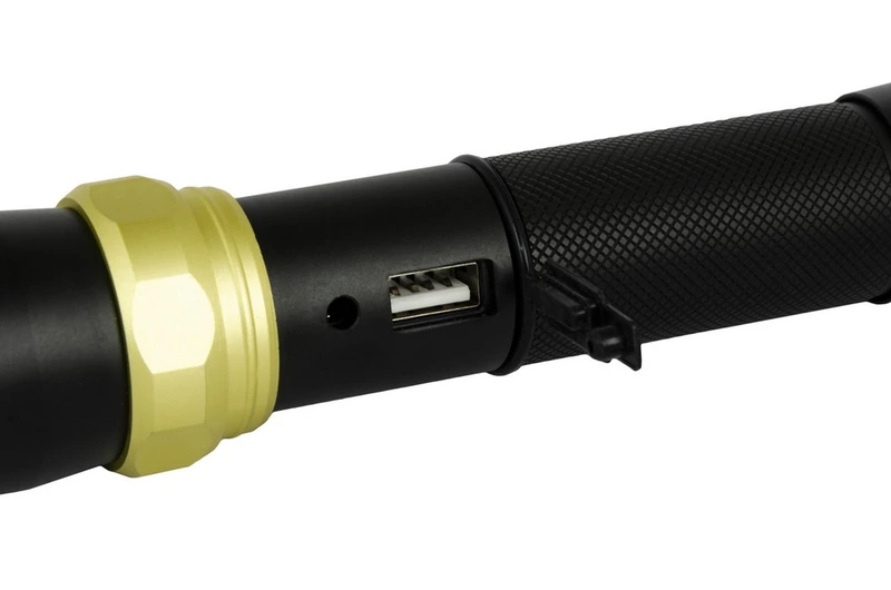 Ліхтар WERTVOLL 3 режими LED IP44 Li-ion 2000 mAh/t 7000 K/240 lum powerbank AL 168х36 мм RX-8004