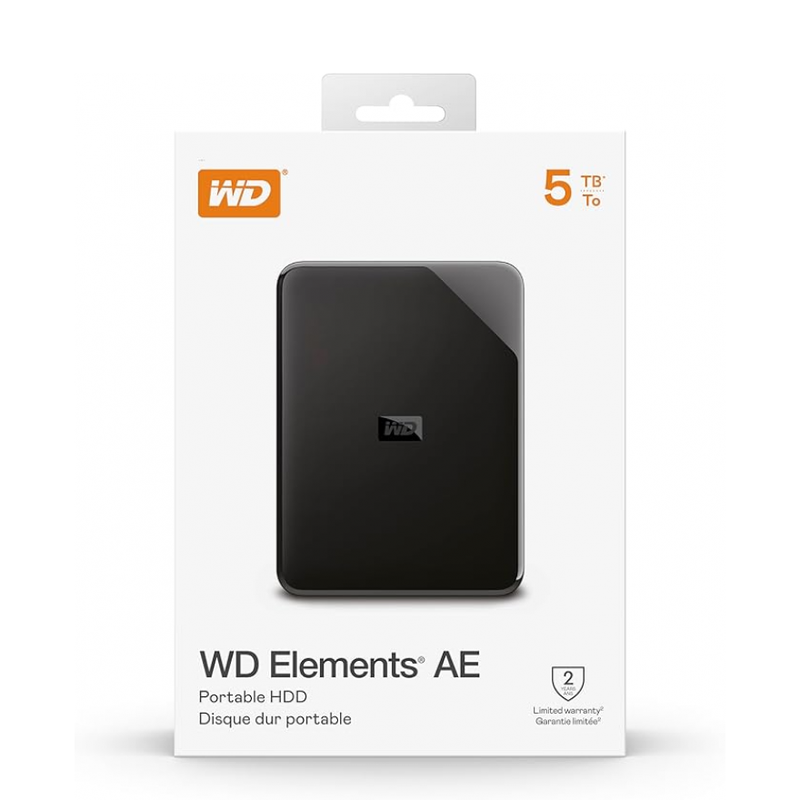 Зовнішній жорсткий диск PHD External 2.5'' WD USB 3.2 Gen1 Elements AE 5Tb Black