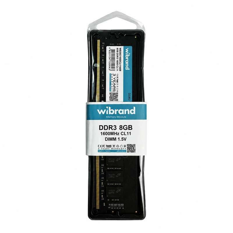 Оперативна пам'ять DDR3 Wibrand 8GB 1600MHz CL11 DIMM