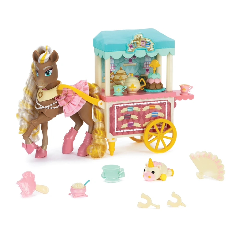 Ігровий набір WILD MANES - ЧАЙНІ ПОСИДЕНЬКИ З КОНЯЧКОЮ ЧЕРІ (возик, аксес.)