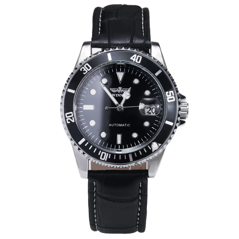 Чоловічий механічний годинник Winner Basel Deluxe, 2 ремінці