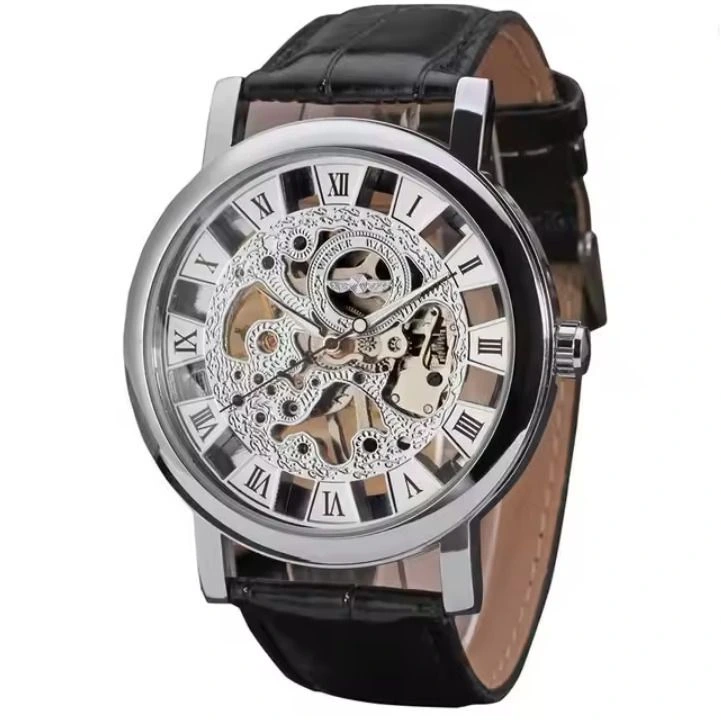 Чоловічий механічний годинник Winner Silver