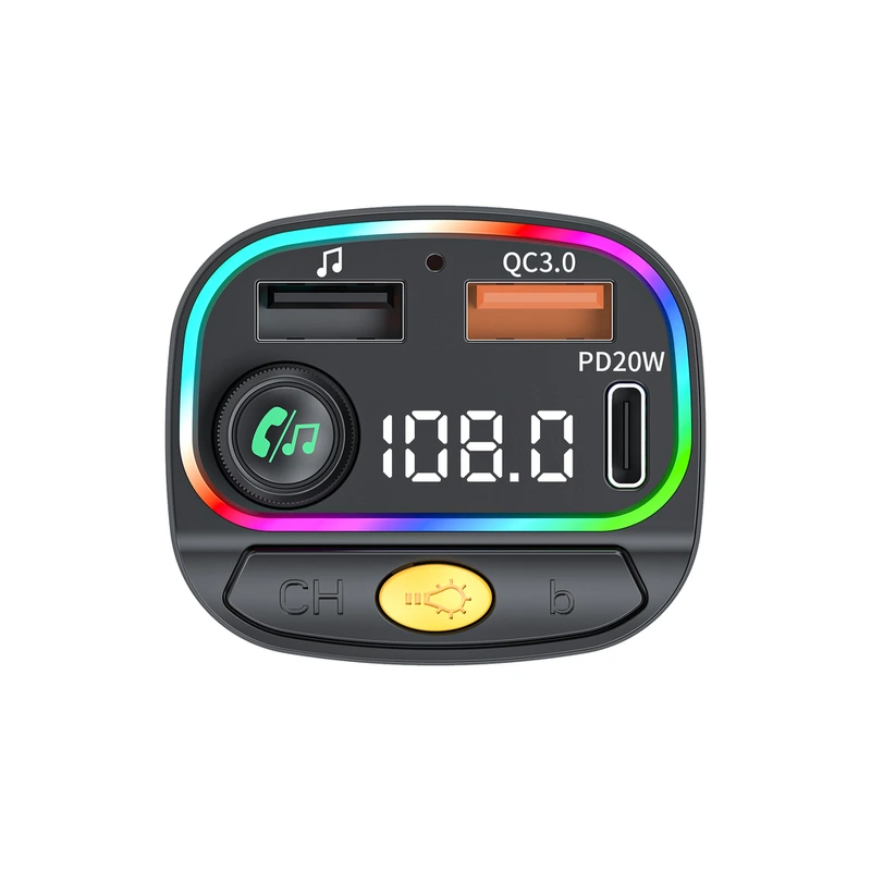 Автомобільний зарядний пристрій WIWU MP3 Car Charger Wi-QC031 Black — фото 3
