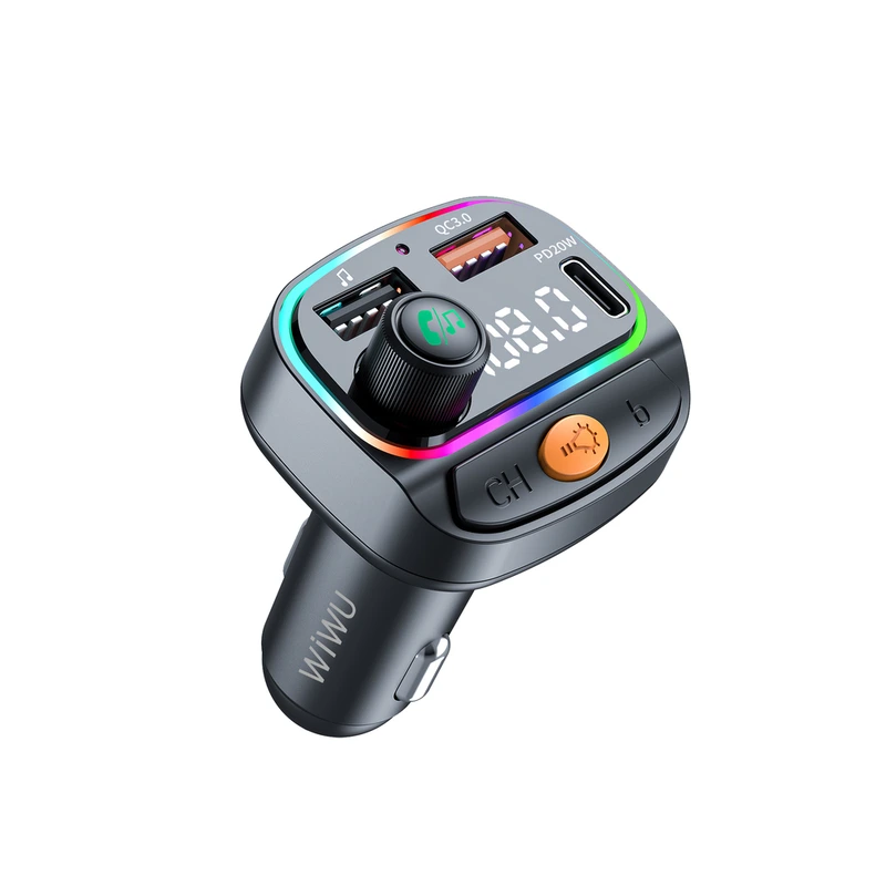 Автомобільний зарядний пристрій WIWU MP3 Car Charger Wi-QC031 Black — фото 8