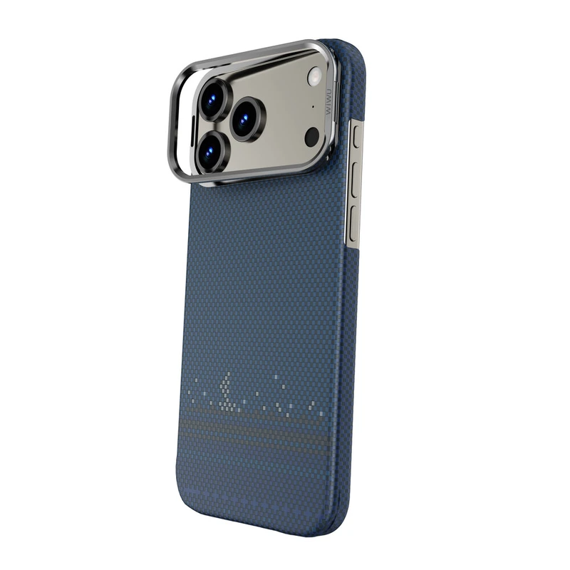 Чохол WIWU ARAMID ARMOR DCC-208 for iP17 Pro 6.3 Black &amp; Blue