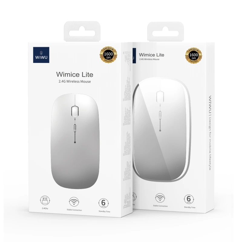 Маніпулятор миша бездротова WIWU Wimice Lite 2.4G Wireless Mouse WM101-C silver