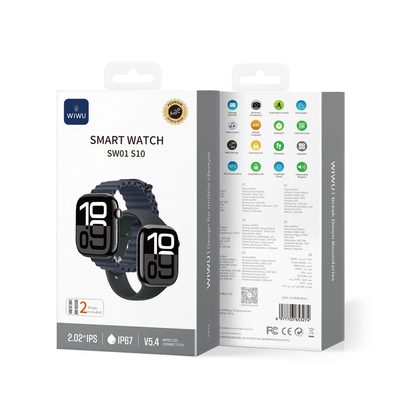 Смарт-годинник WIWU Smart Watch SW01 Silver