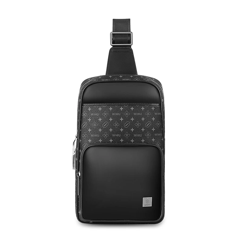 Сумка WIWU Master Fingerprint Lock Crossbody Bag Black