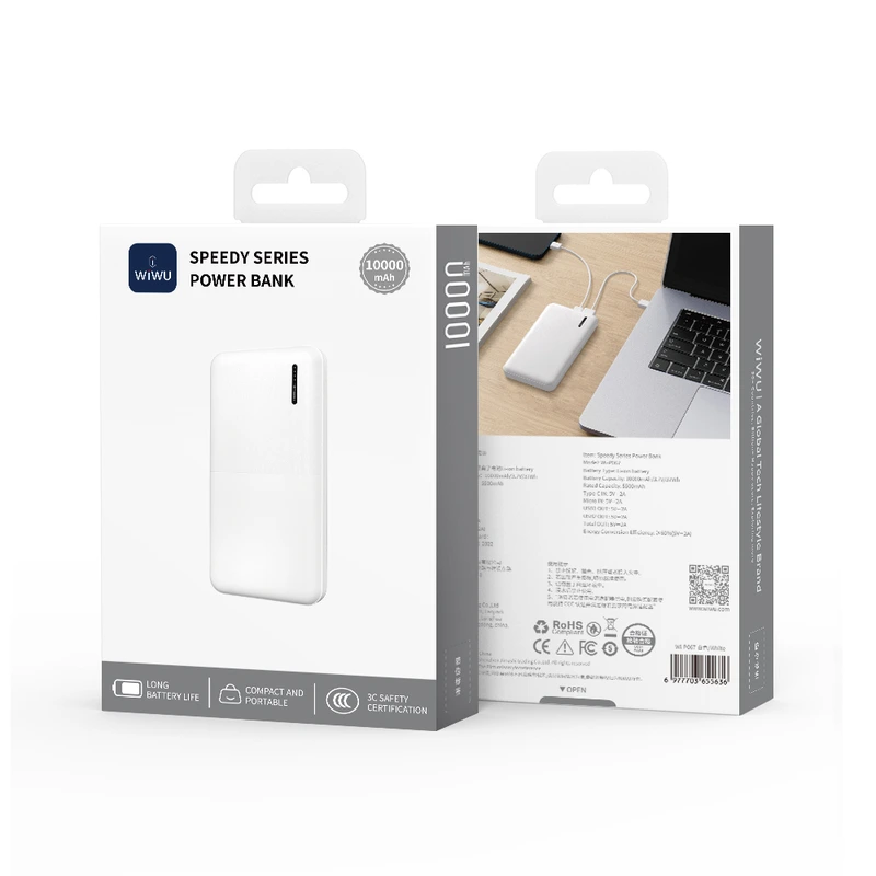 Зовнішній акумулятор WIWU Speedy Series Power Bank 10000mAh 2A Wi-P067 — фото 2