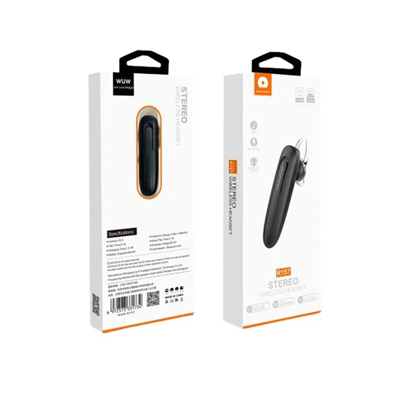 Bluetooth гарнитура WUW-R157 Black