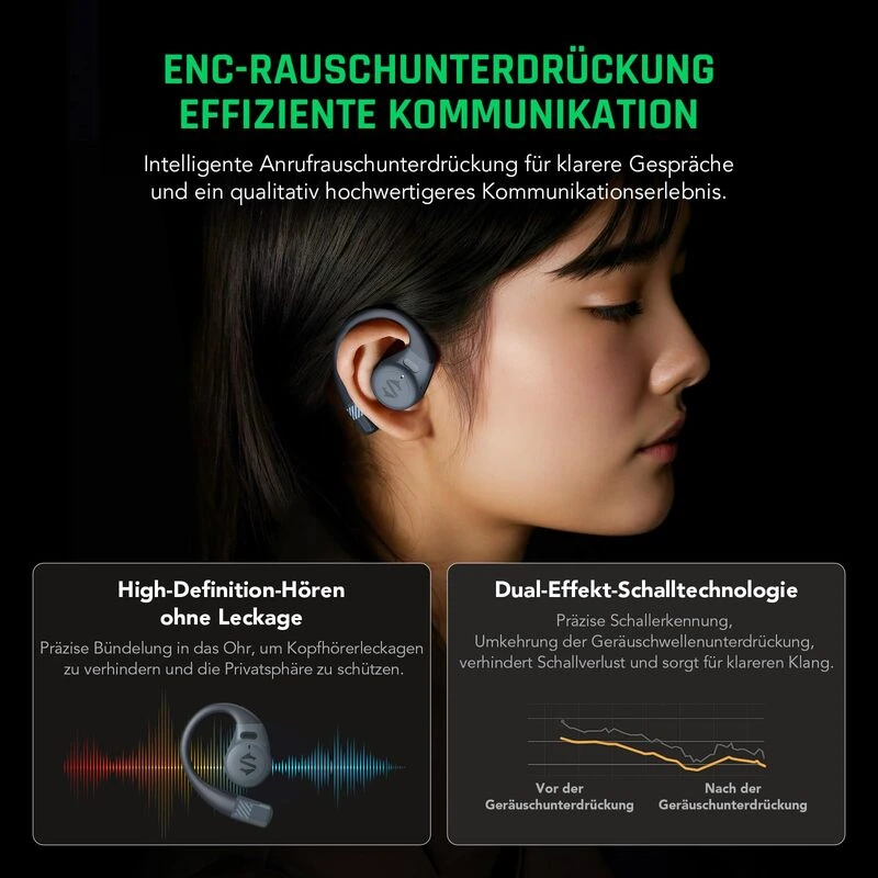 Бездротові навушники TWS Black Shark Open Bluetooth Earphones Black