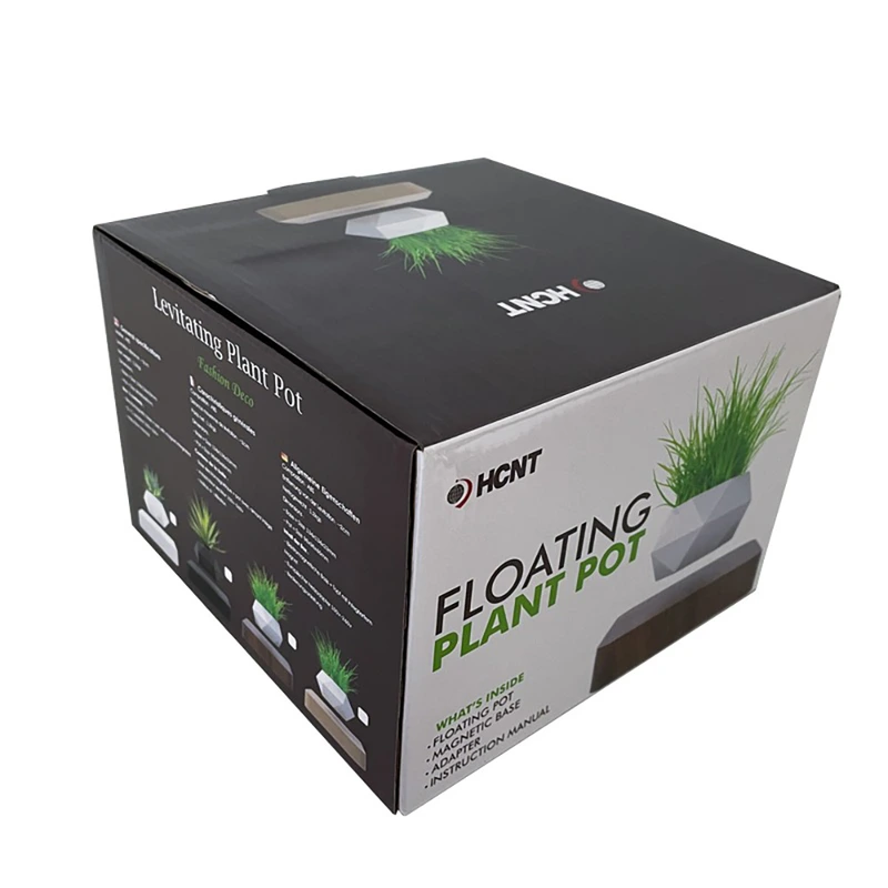Магнітний левітаційний горщик для рослин HCNT Magnetic Levitating Pot M10-GW4 Black