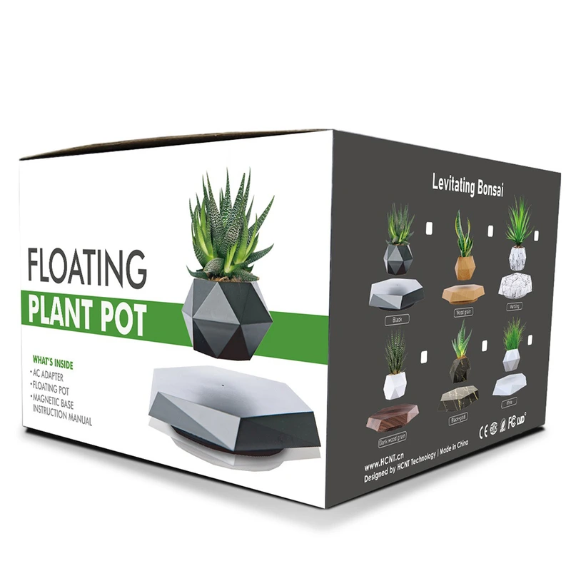 Магнітний левітаційний горщик для рослин HCNT Magnetic Levitating Pot M10-PZ1 Black