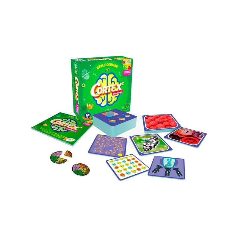 Карткова гра "Cortex 2 challenge Kids" YaGo 101007919, 90 карток, 24 фішки очок