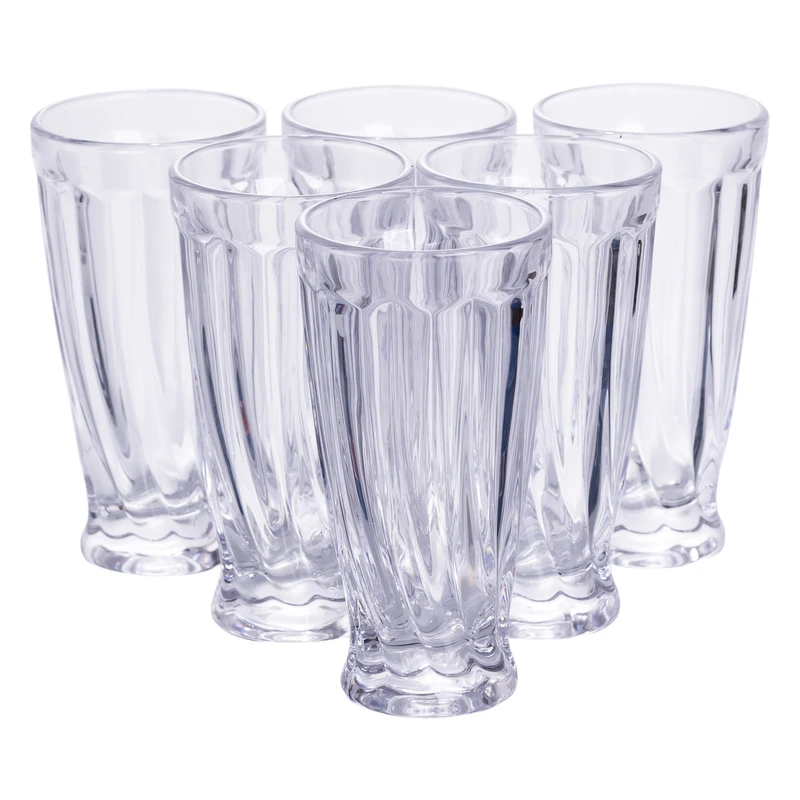 Набір глечик 1 л зі склянками 6 (шт) по 300 мл для напоїв Прозорий HP-19-24