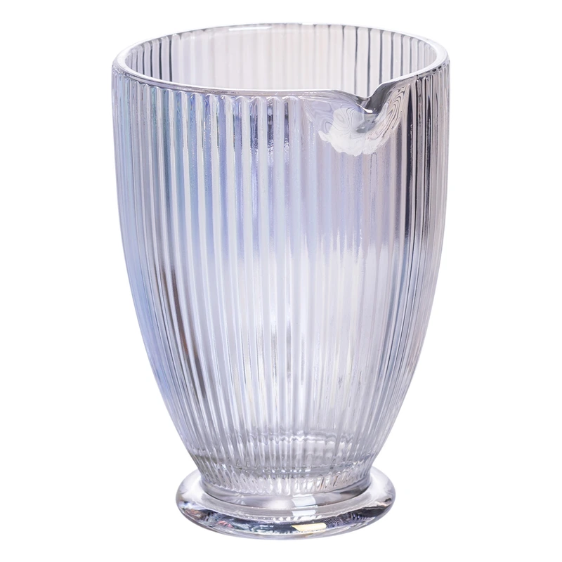Глечик скляний 1,2 л ребристий фігурний HP7118RB