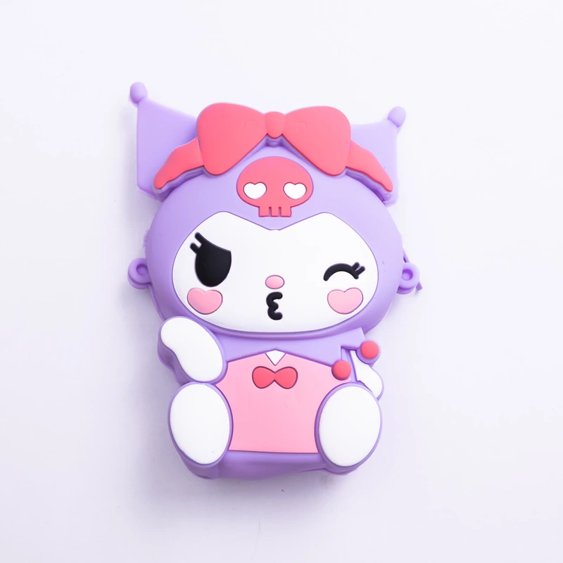 Дитяча силіконова сумочка-гаманець 15*10*3 см Фіолетовий HP-55-6V