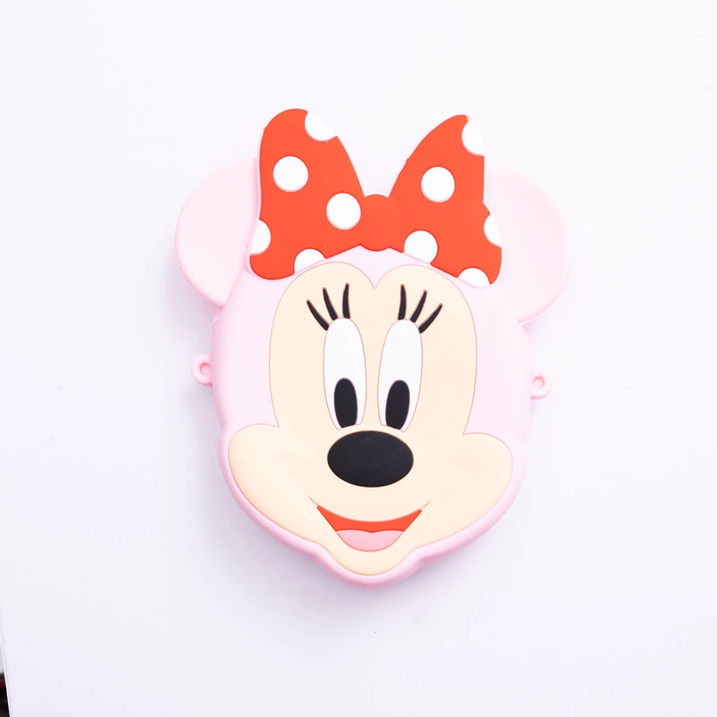 Дитяча силіконова сумка Мінні Маус 15×13×3 (см) через плече  Рожевий HP-55-9P