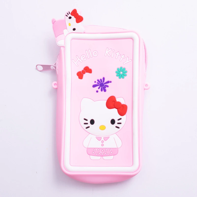 Дитяча силіконова сумочка-гаманець 17*9*2 см Рожевий HP-55-21P