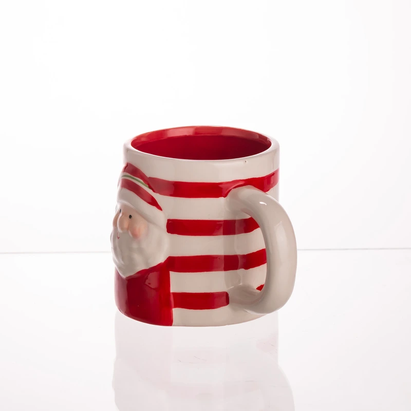 Новорічна порцелянова чашка 350 (мл) Санта CR-1-35