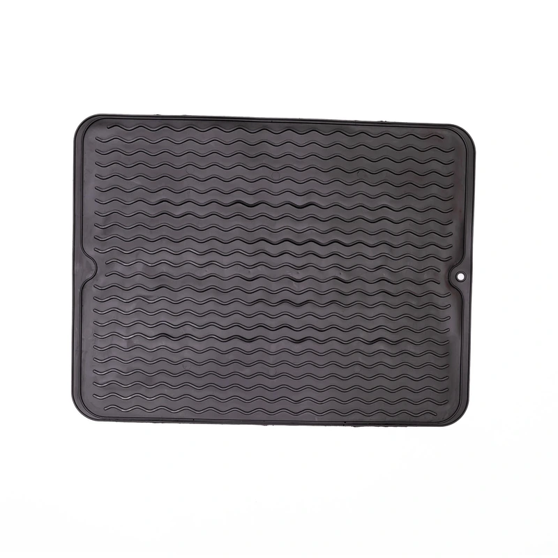 Кухонний силіконовий килимок з протиковзкою поверхнею 40×30 см Чорний HP-42-9B
