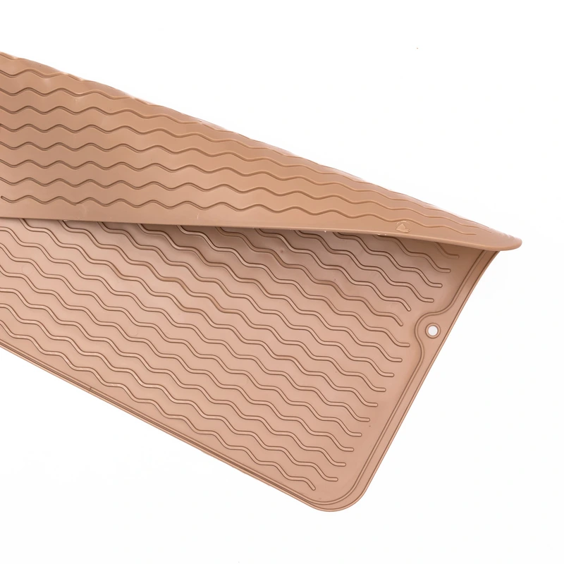 Кухонний силіконовий килимок з протиковзкою поверхнею 40×30 см Бежевий HP-42-9BE