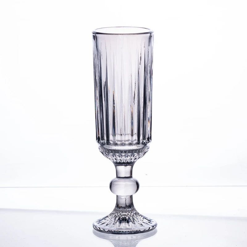 Набір келихів для шампанського 6 штук 160 (мл) Блакитний HP-19-67