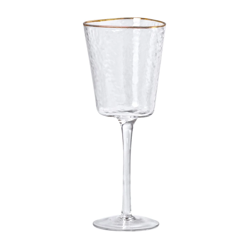 Набір з 6 келихів 350 мл, для вина із золотим обідком HP-16-22