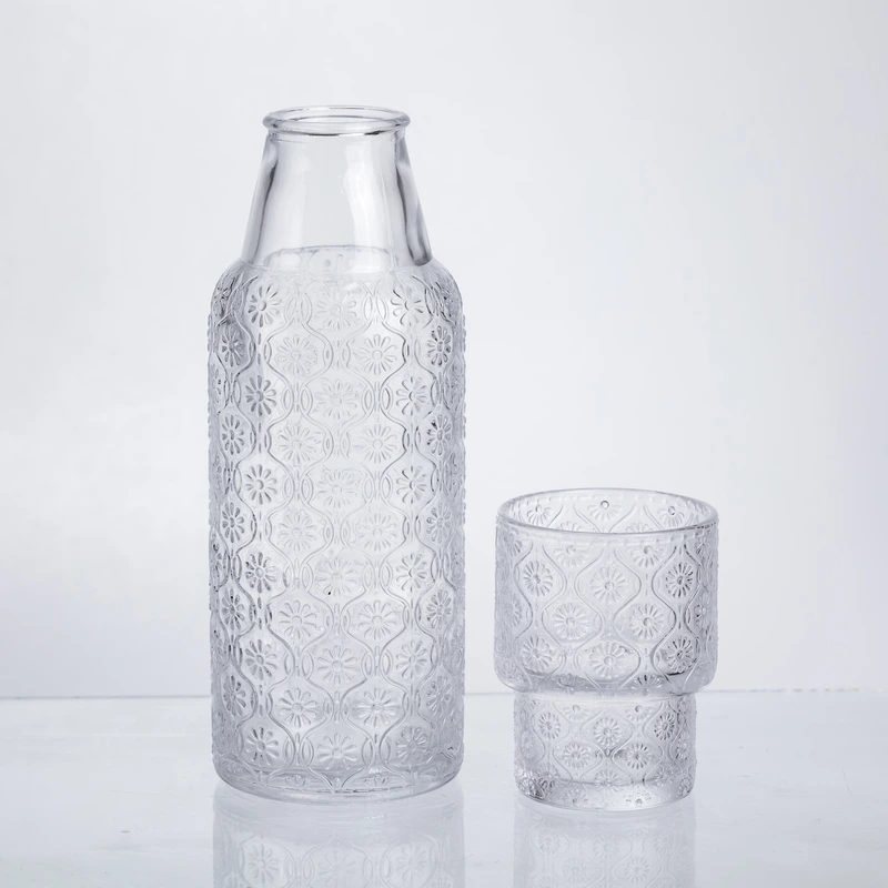 Глечик 700 мл зі склянкою 1 (шт) для напоїв Прозорий HP-19-L2