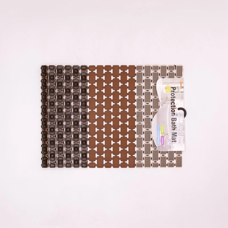 Килимок для ванної туалету душу із полівінілхлориду на присосках 73×40 см HP-42-7BR