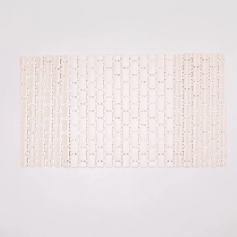 Килимок для душу із полівінілхлориду на присосках 73×40 см Білий HP-42-8W