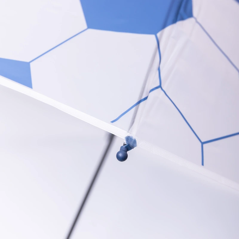 Класична дитяча парасолька-тростина напівавтомат з поліестеру 8 спиць діаметр 82 см Синя HP-23-9BL