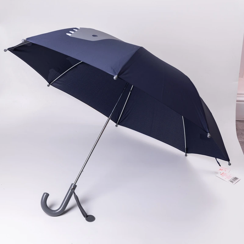 Класична дитяча парасолька-тростина механічна з поліестеру міцна надійна 8 спиць діаметр 89 см Синій HP-23-12BL