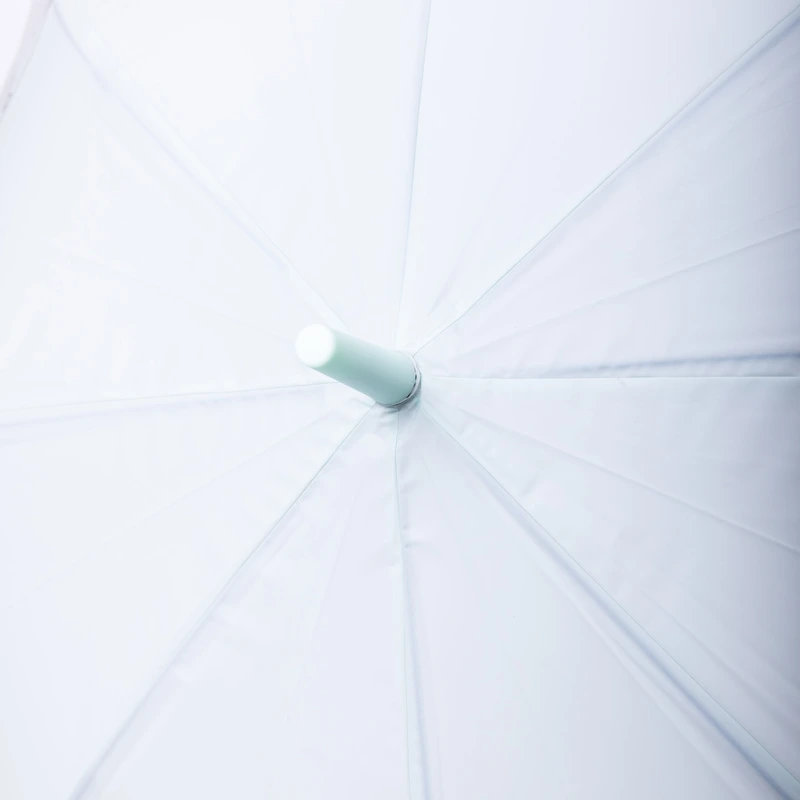 Класична дитяча парасолька-тростина напівавтомат з поліестеру міцна надійна 8 спиць діаметр 94 см М'ятний HP-23-11M