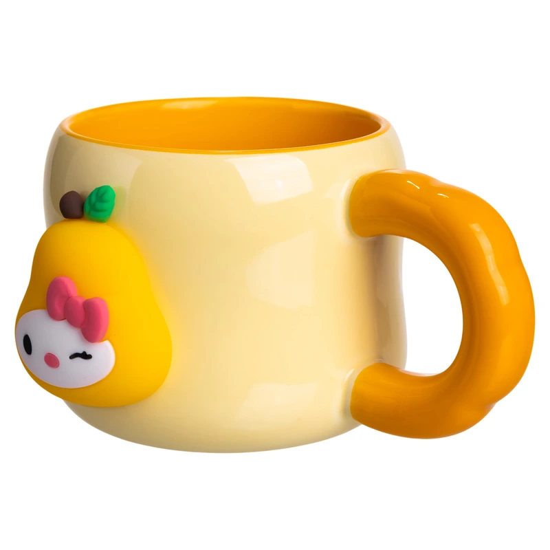Чашка порцелянова з магнітом Sanrio 400 (мл) подарункова кружка прикольна чашка для дітей на подарунок Бежевий FM-37A — фото 4