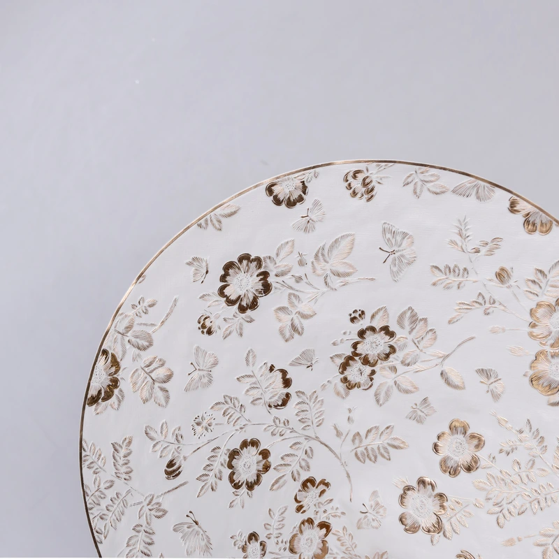 Килимок для сервірування столу Flowers 38 см золото HP-36327-12GOLD