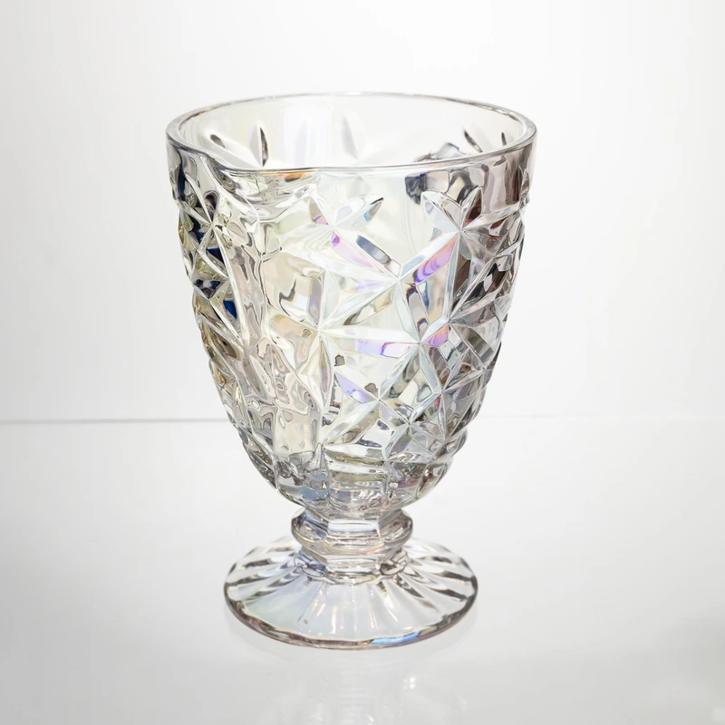 Глек скляний для компоту 1.2 л ребристий фігурний графин для лимонаду мохіто сангрії напоїв HP-19-171