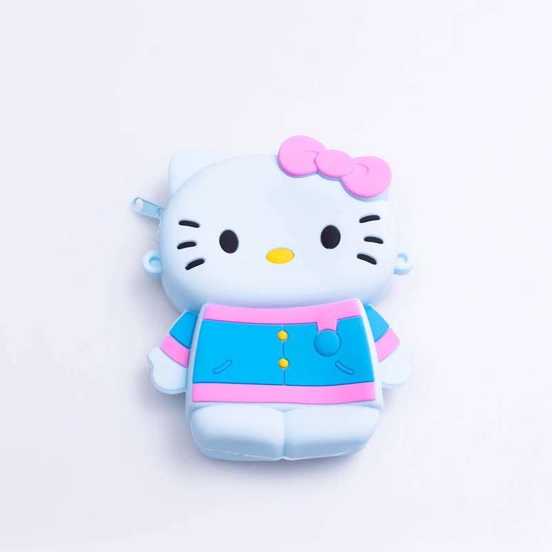 Дитяча силіконова сумочка Hello Kitty 13*10*3 см HP-55-1BL