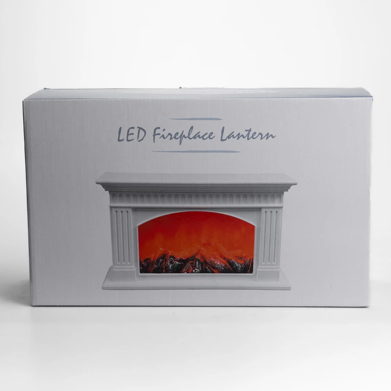 Камін декоративний з LED-підсвіткою 35*11.5*21 см, білий Yiwu 2026-CR-3-2 — фото 8
