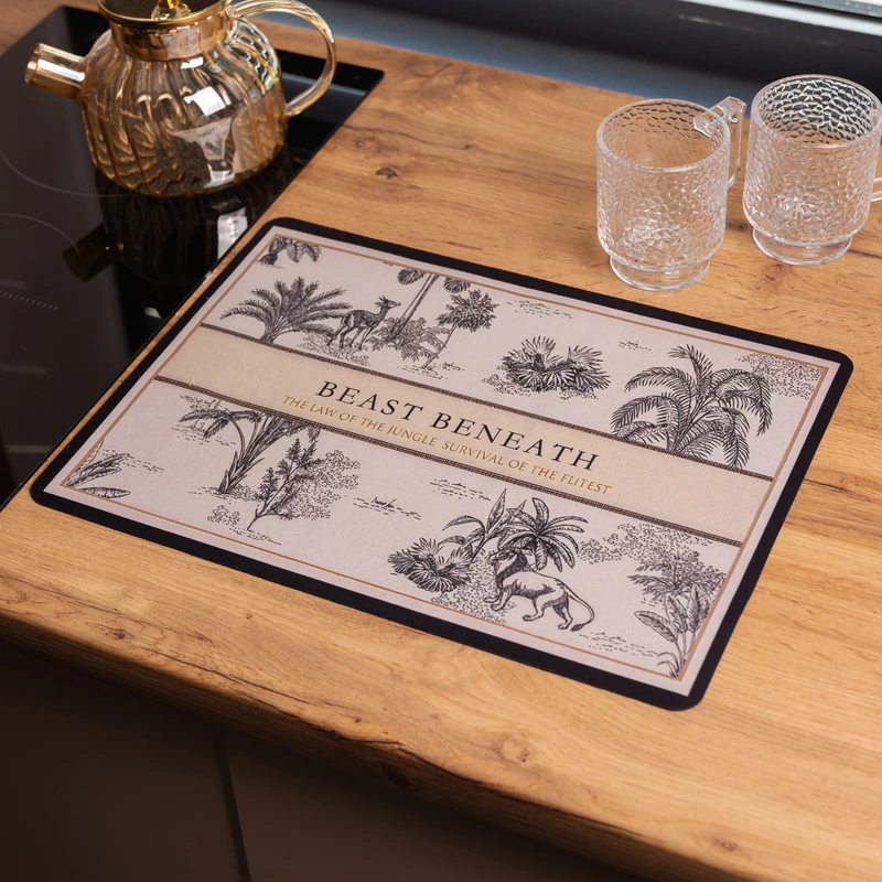 Килимок діатомітовий для сушіння посуду Tropical Paradise 40*30 см Yiwu HP-42-202