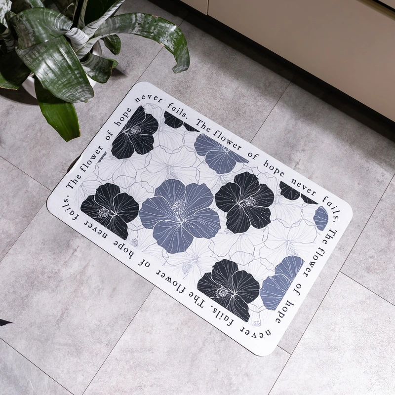 Килимок діатомітовий Hibiscus 58*38 см прямокутний Yiwu HP-42-100
