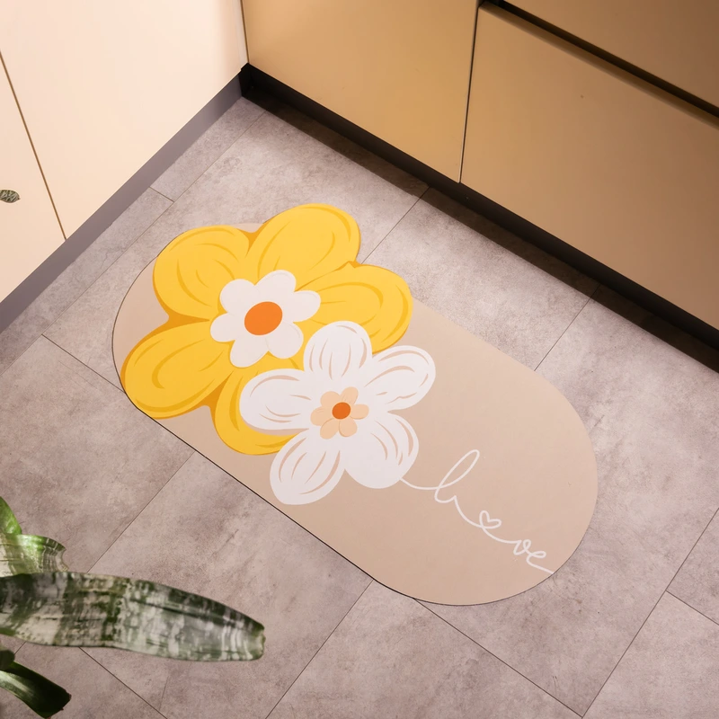 Килимок діатомітовий універсальний Love 75*45 см, какао Yiwu HP-42-187