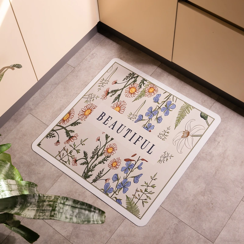 Килимок універсальний Beautiful 58*58 см діатомітовий Yiwu HP-42-160