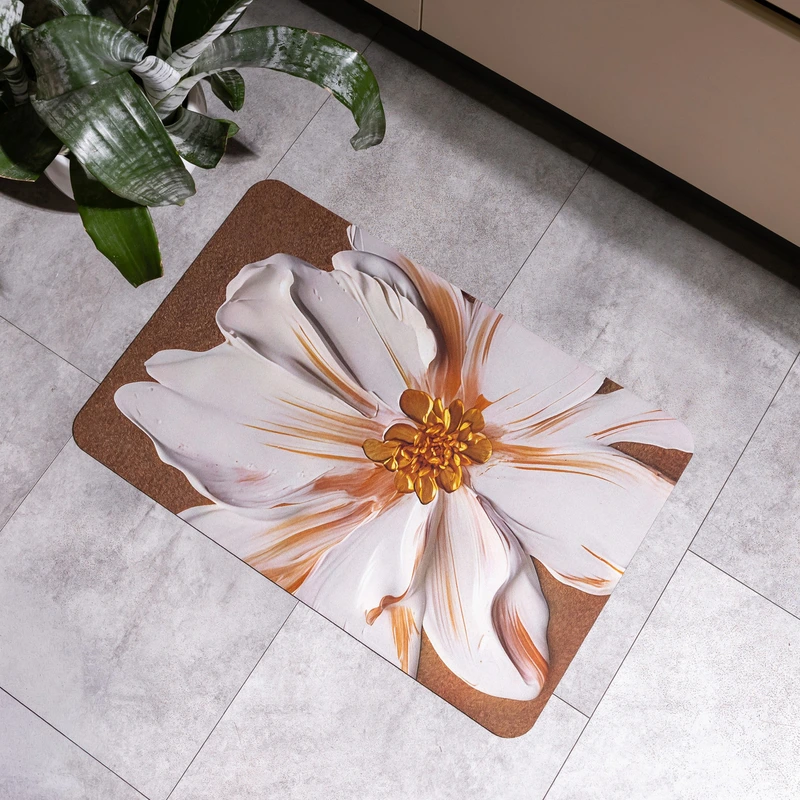 Килимок з 3D-принтом Impasto 58*38 см діатомітовий Yiwu HP-42-105